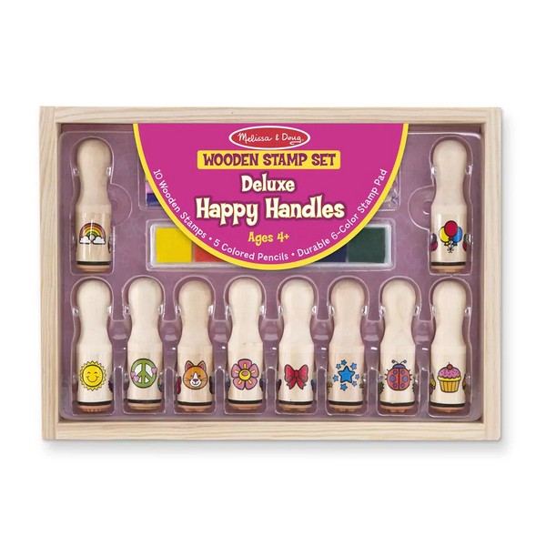 Продукт Melissa&Doug щастливи дръжки - Дървени печати  - 0 - BG Hlapeta
